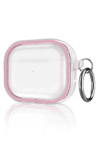 TakÇalıştır حافظة Airpods Pro 2 (الجيل الثاني) شفافة لامعة - وردي