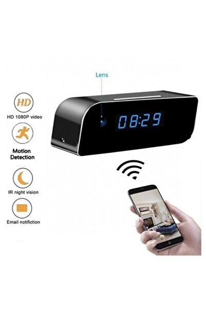 intermax 4K Wifi Kamera Bebek Bakıcı Güvenlik Kamerası 1080P Masa Üstü Saat Kamera