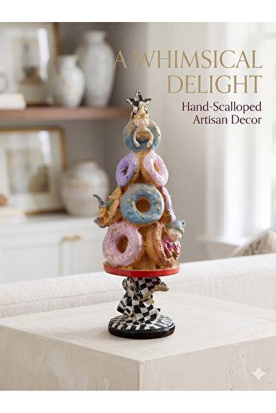 Sister Home Design Chimera Design El Yapımı Tasarım Donut Ağacı Figürü - Lüks...