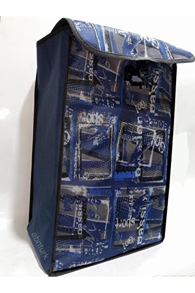 İstoç Türk Su Geçirmez Kumaş büyük boy Pazar Arabası Çantası h=53-38x25cm