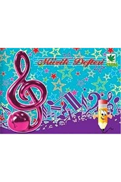 Çınar Müzik Defteri 30 Yaprak Küçük Dikişli Spiralsiz
