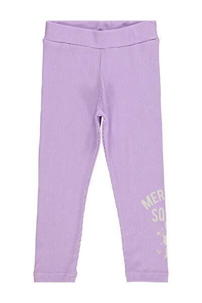 Civil Girls Leggings sa printom sirene za uzrast 2-5 godina - lila