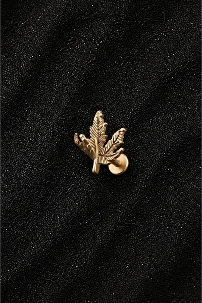 ömay takı Uçan Yaprak 316l Cerrahi Çelik Tragus Helix Piercing