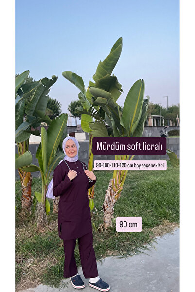 haceryılmaz Mürdüm soft licralı 100 cm doktor hemşire forması scrrubs