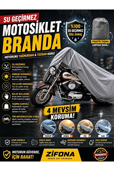 zifona Motor Brandası Motosiklet Brandası M Beden