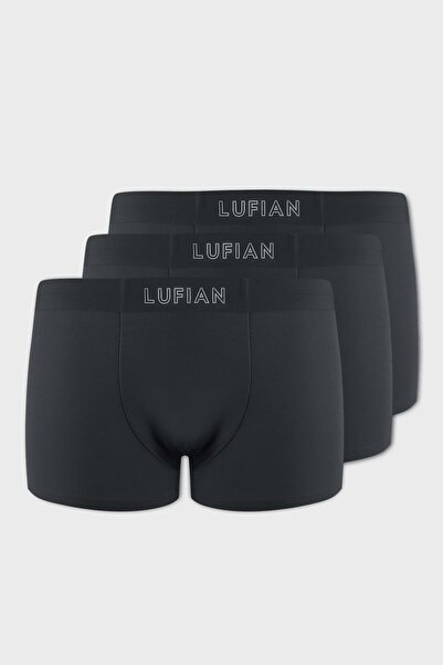 Lufian 111080035 Mark 3 Adet Erkek Modal Dikişsiz Boxer FÜME