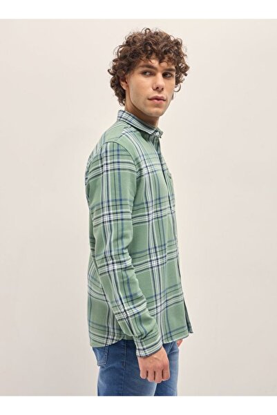 The Bear House Men's Multi-Color Checked Slim Fit Casual Shirt for Every Occa...