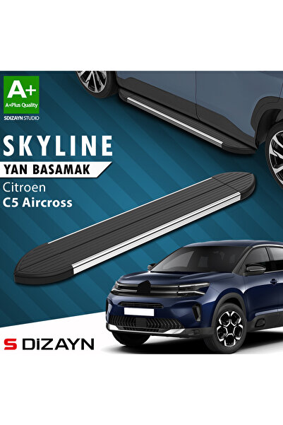 S Dizayn Citroen C5 Aircross Skyline Krom Yan Basamak 193 Cm 2017-2024 A+ Kal...