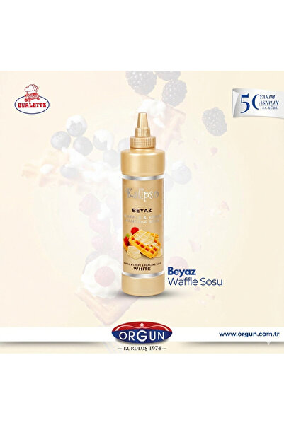 ORGUN GIDA Kalipso Gerçek Beyaz Çikolata 850 Gr Waffle & Pancake & Krep Sos