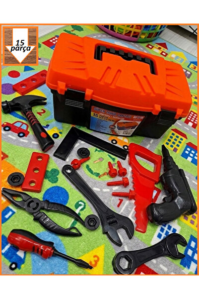 ALYTOYS Tamir Set BüyükBoy Erkek Çocuk Oyuncak Tamir Çantası Tamirci Seti 15 ...