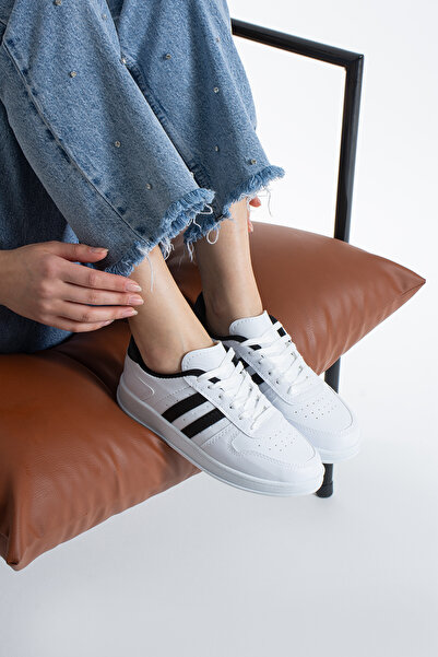 en7 Beyaz Siyah Unisex Sneaker JH176
