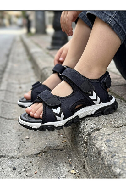 nuh kids Sandale pentru băieți cu talpă ortopedică din piele naturală