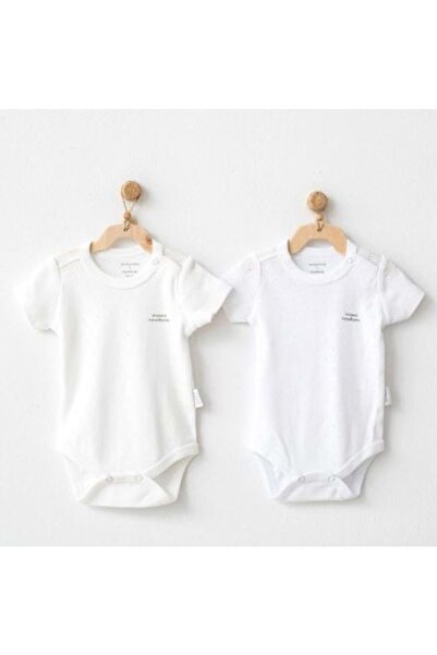 andywawa White Baby Boy 2-Piece Bodysuit White