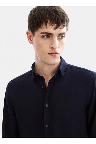 Back And Bond Navy Blue Men's Shirt B35S20018