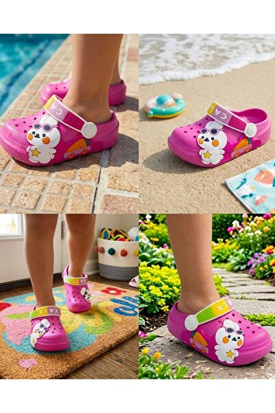 Hızlı Al SEVİMLİ TAVŞAN FİGÜRLÜ ÇOCUK BEBEK SANDALET TERLİK CROSS TERLİK