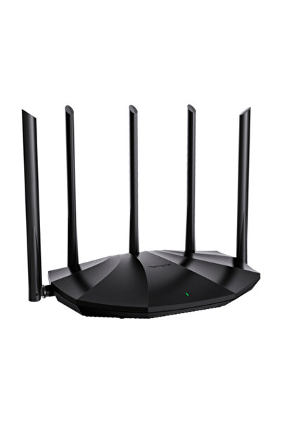 Tenda Router Wi-Fi 6, DualBand 2.4Ghz/5GHz, 300+1201Mbps, 5x6dBi, 4 porturi G...