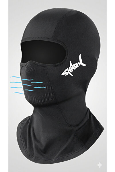 Flex Premium Reflektörlü Siyah Kar Maskesi Shark Balaklava Balaclava Motorsik...