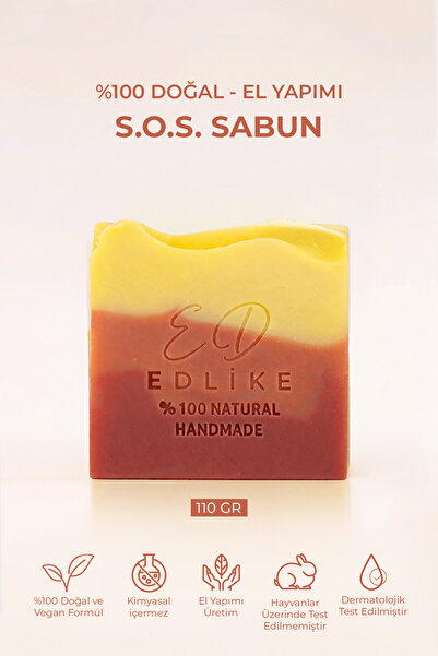 EDLIKE Natural Handmade S.0.S Soap Made from Pure Oils (Mighty Pomegranate-St...