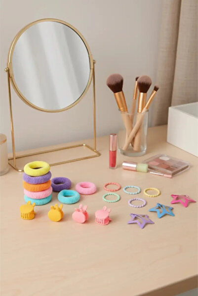 Miniso مجموعة مشابك أطفال ملونة مرخصة (32 قطعة) - مجموعة إكسسوارات مشابك مطاط...