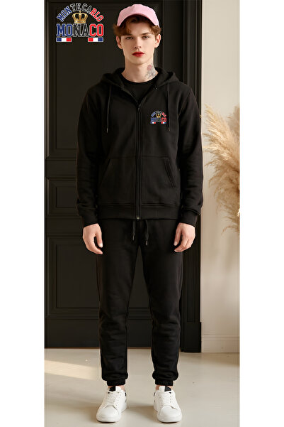 HOFFNUNG Σετ αθλητικής φόρμας με κουκούλα MONTE CARLO MONACO Unisex με φερμου...