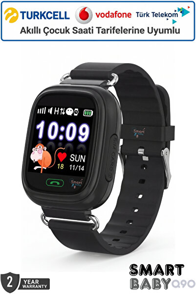 Smart Baby SmartBaby Q90 LBS Konumlu Akıllı Çocuk Takip Saati - Sim Kartlı Ar...