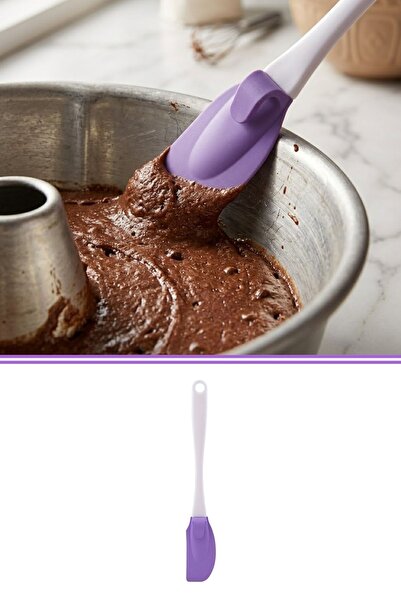 Silicolife Silikon Klasik Küçük Spatula SL028 LİLA
