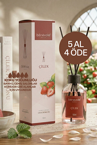 Benevole Çilek Bambu Çubuklu Oda Kokusu 100 ml | Çilek, Ahududu ve Yasemin - ...