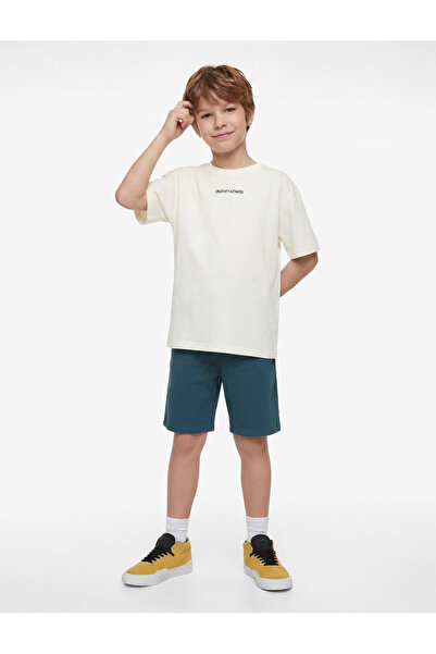 Koton Beli Bağcıklı Dokulu Basic Şort