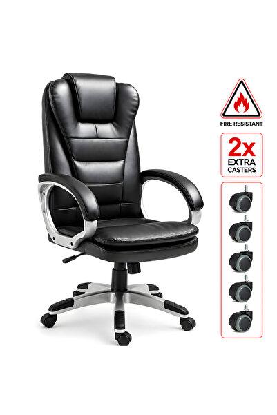 Kdhome Scaun de birou executiv ergonomic KD Home Prestige Comfort A59, negru