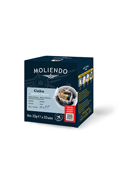 Moliendo Finest Coffee Cuba Serrano Lavado Pratik Filtre Kahve 10x10 g