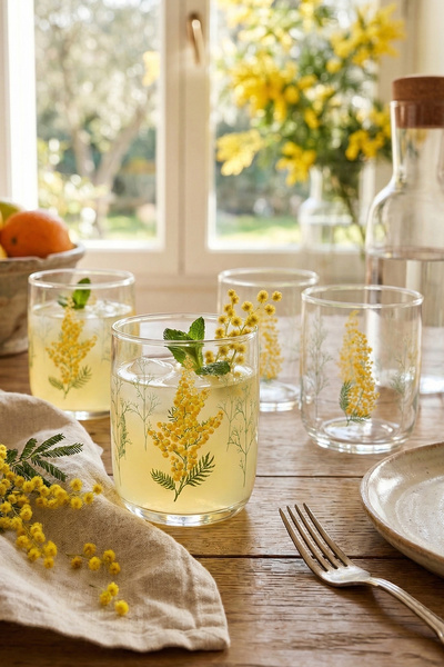 Rakle Mimosa Set of 4 Water Glasses 280 Cc