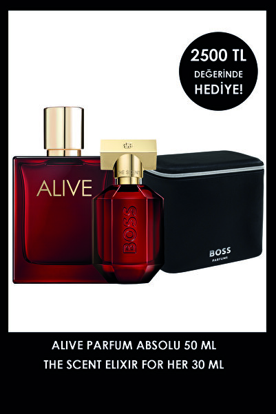 BOSS Alive Parfum Absolu 50 ml Parfüm & The Scent Elixir for Her 30 ml Parfüm...