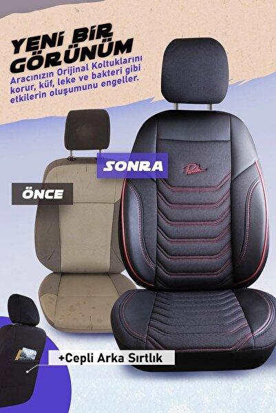 Panda Kılıf PANDA FLORİDA SERİSİ PİKE KUMAŞ OTO KOLTUK KILIFI - TAM SET