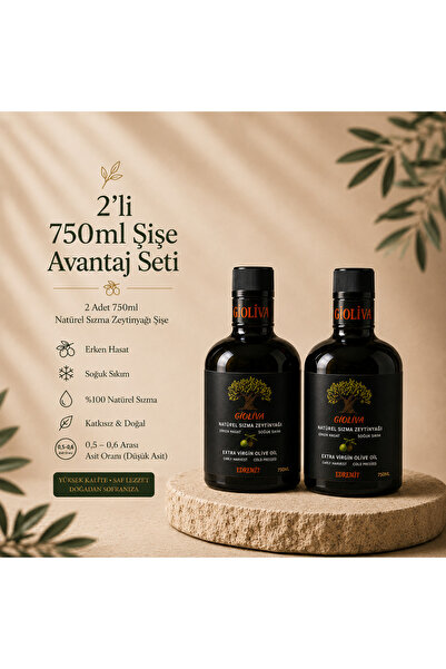 Premium 2'li Set Erken Hasat Naturel Sızma Zeytinyağı
