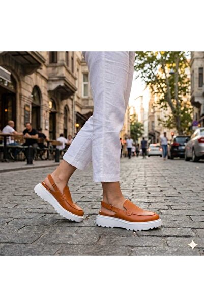 Oneka Shoes صندل نسائي يومي برتقالي نابا 260629SBT0912