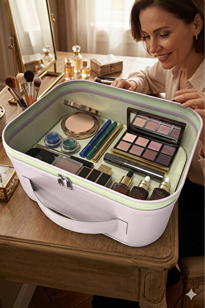 Markaflex Women's Makeup Bag with Large Compartments Soft Care Travel Organiz...