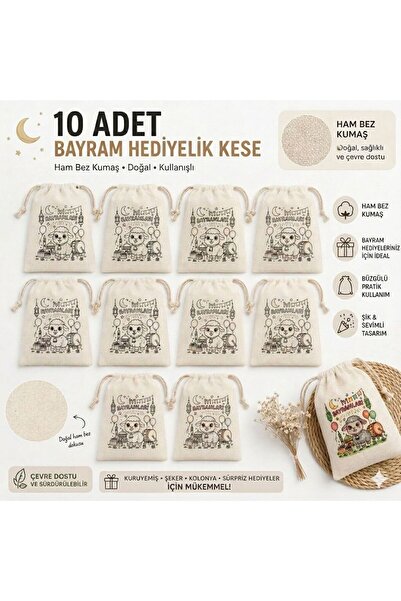 GEZEGENX Boyanabilir Bayram Harçlığı Kesesi Bayram Hediyesi(10ADET)