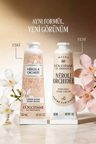 L'Occitane Néroli Orchidée El Kremi, Shea Yağı, Vanilya ve Portakal Çiçeği Özü İçeren Besleyici ve Nemlendirici, 30 ml