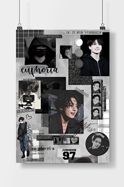 Luna Marissa Jungkook BTS  Poster Çerçevesiz Duvar Posteri