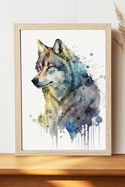 Luna Marissa Αφίσα Wolf - Αφίσα ψηφιακής τέχνης από χοντρό χαρτί χωρίς πλαίσιο