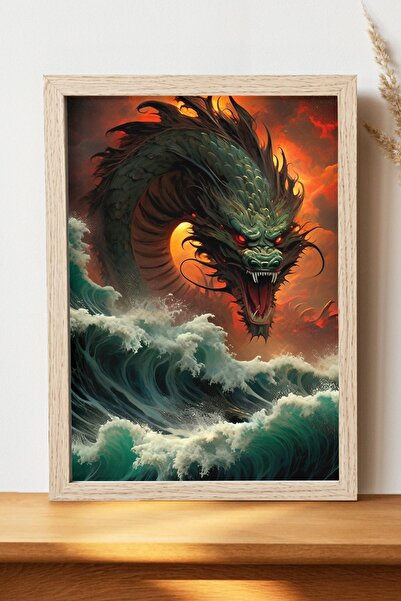 Luna Marissa Αφίσα Dragon - Αφίσα τοίχου από γυαλιστερό χαρτί χωρίς πλαίσιο