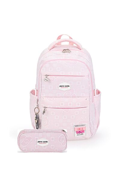 Pierre Cardin Girl School Bag Set Pcset07Pc1773601-Pink