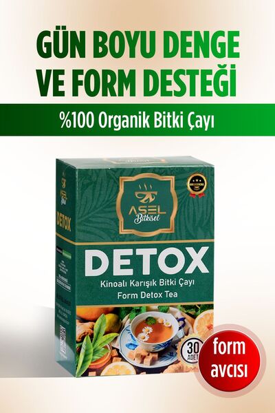 ASEL DETOX Detox Karışık Bitki. Çayı FİT YAŞAM tok tutma ( 1 KUTU 30 ADET)