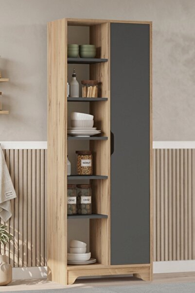 L'occi Concept Dorge Çok Amaçlı Mutfak Kiler Dolabı - Tek Kapaklı Erzak Dolab...