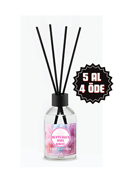duftshaus Bebek Kokusu Çubuklu Oda Kokusu Bambu Kokusu Baby Powder Reed Diffu...