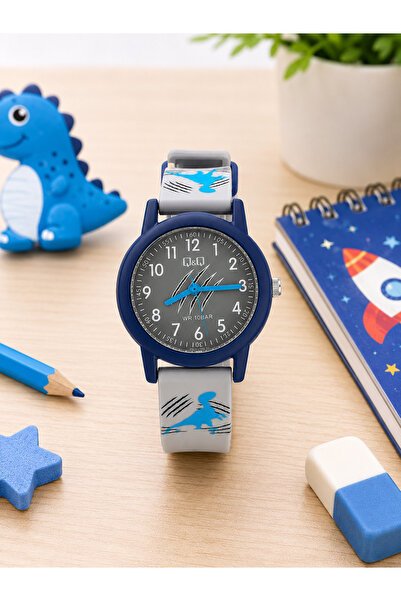 Q&Q 10 Atm Waterproof Boy's Wristwatch with Silicone Strap