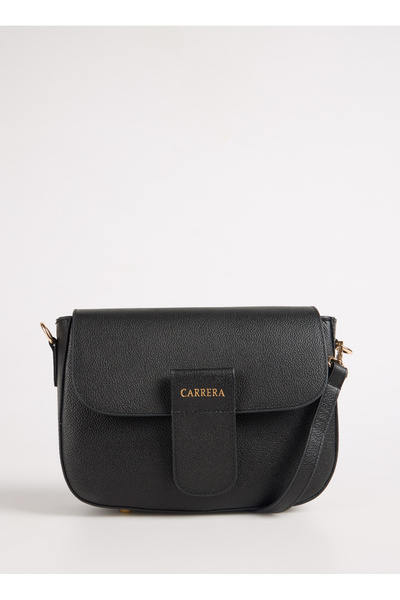 Carrera Black Women's Leather Crossbody Bag Carbyn03 Vtz