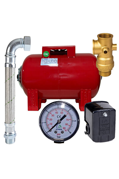 CRUWA 24 Litre Yatık Ayaklı Tip Hidrofor kiti