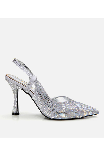 Hotiç Γυναικείο Stiletto Lame Stone με ανοιχτή πλάτη