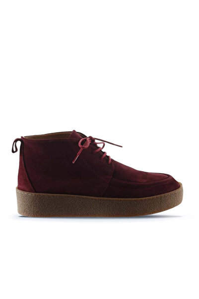 Bueno Shoes حذاء نسائي مسطح من الجلد المدبوغ باللون البوردو 01wt3000